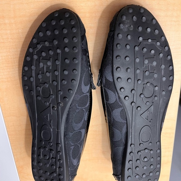 Coach New York Black Women's Signature C Pattern Loafer Flats 9.5B - Picture 8 of 9
